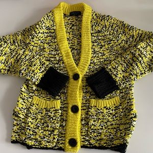 Black and yellow Rag and Bone cardigan.  XXS.